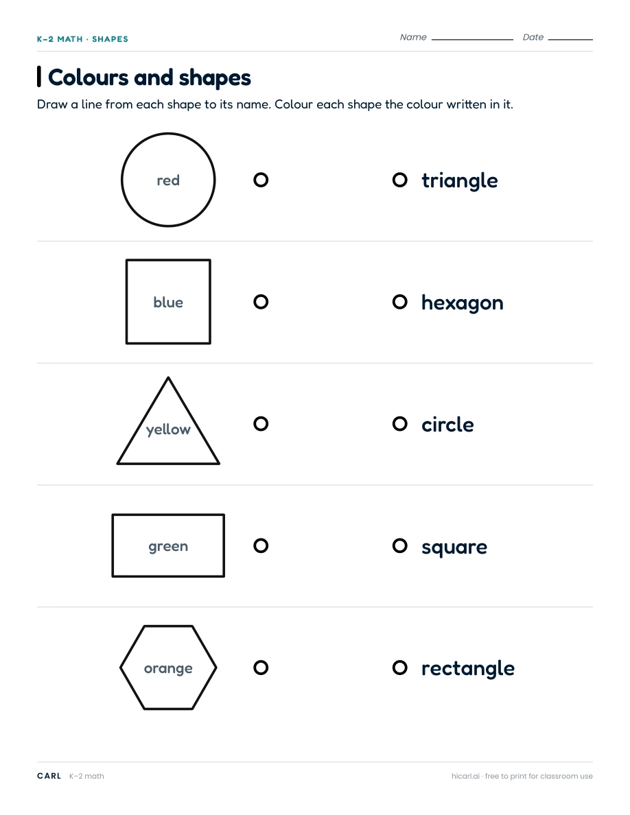 Shape activities preview