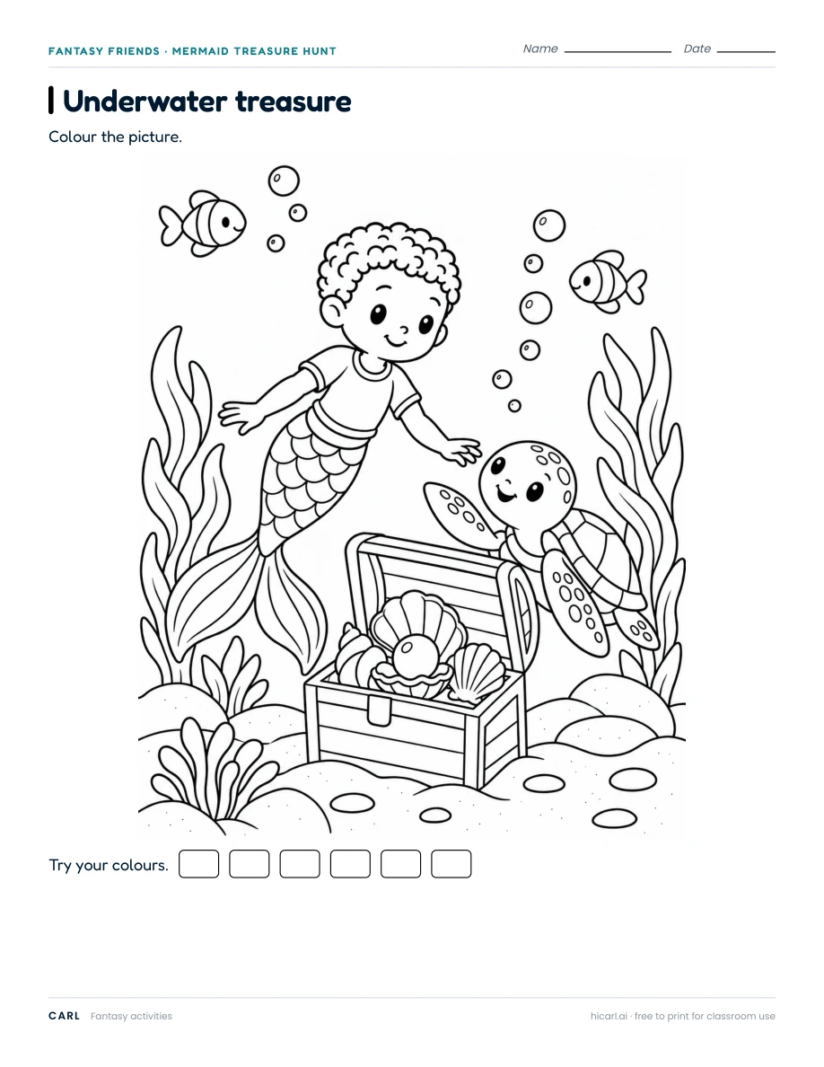 Underwater treasure, version 2 — page 1 of 1