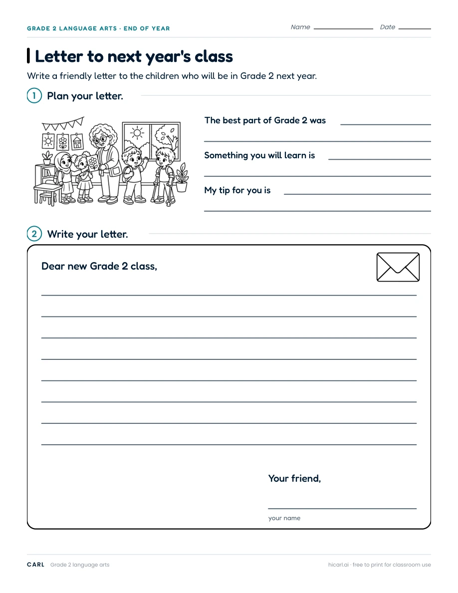 Reflection and seasonal writing worksheets preview