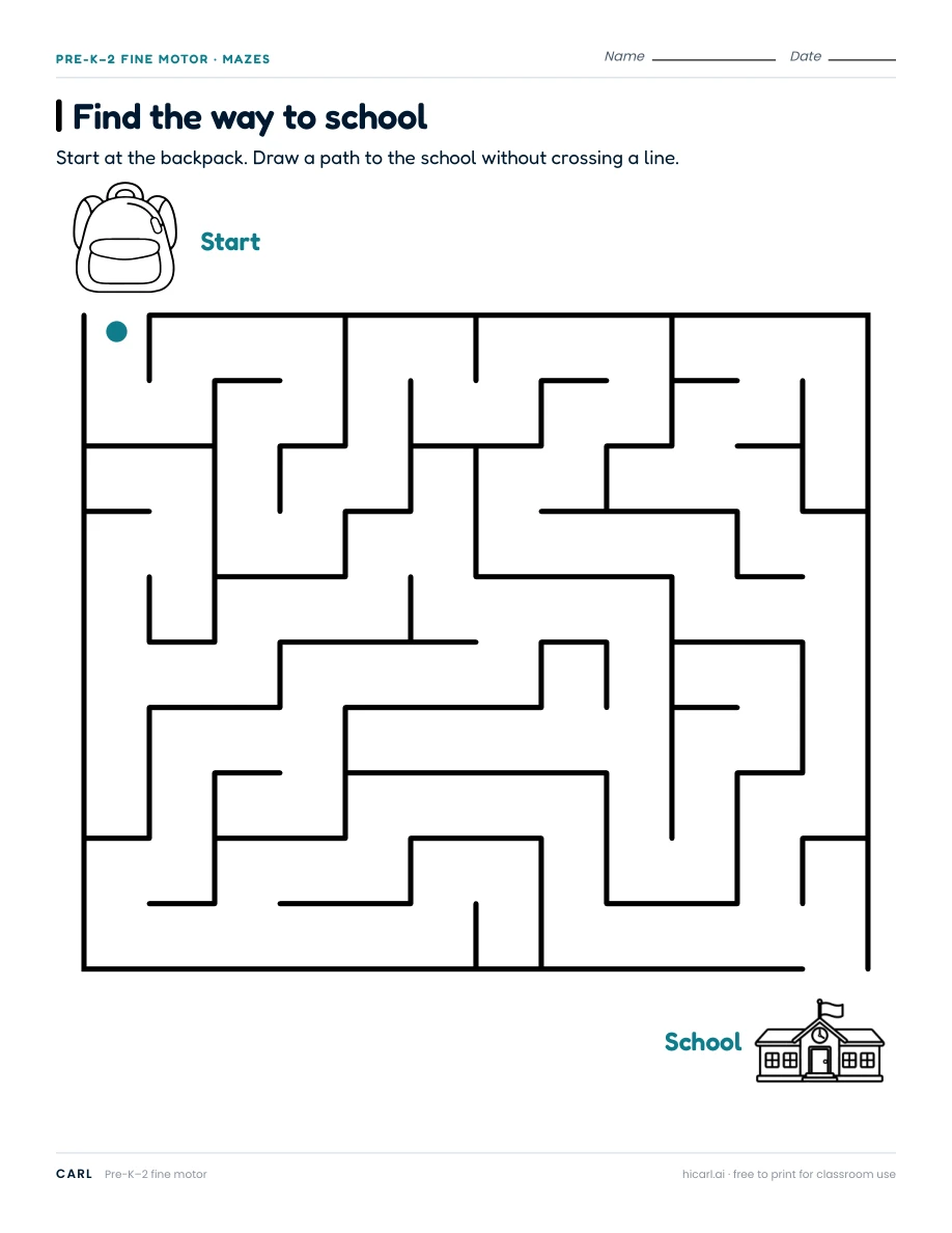 Visual sorting and shape colouring worksheets preview