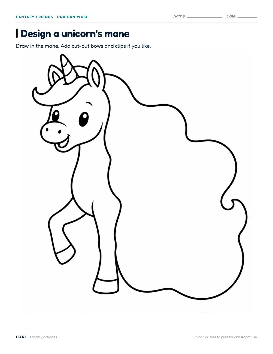 Design a unicorn’s mane — page 1 of 2