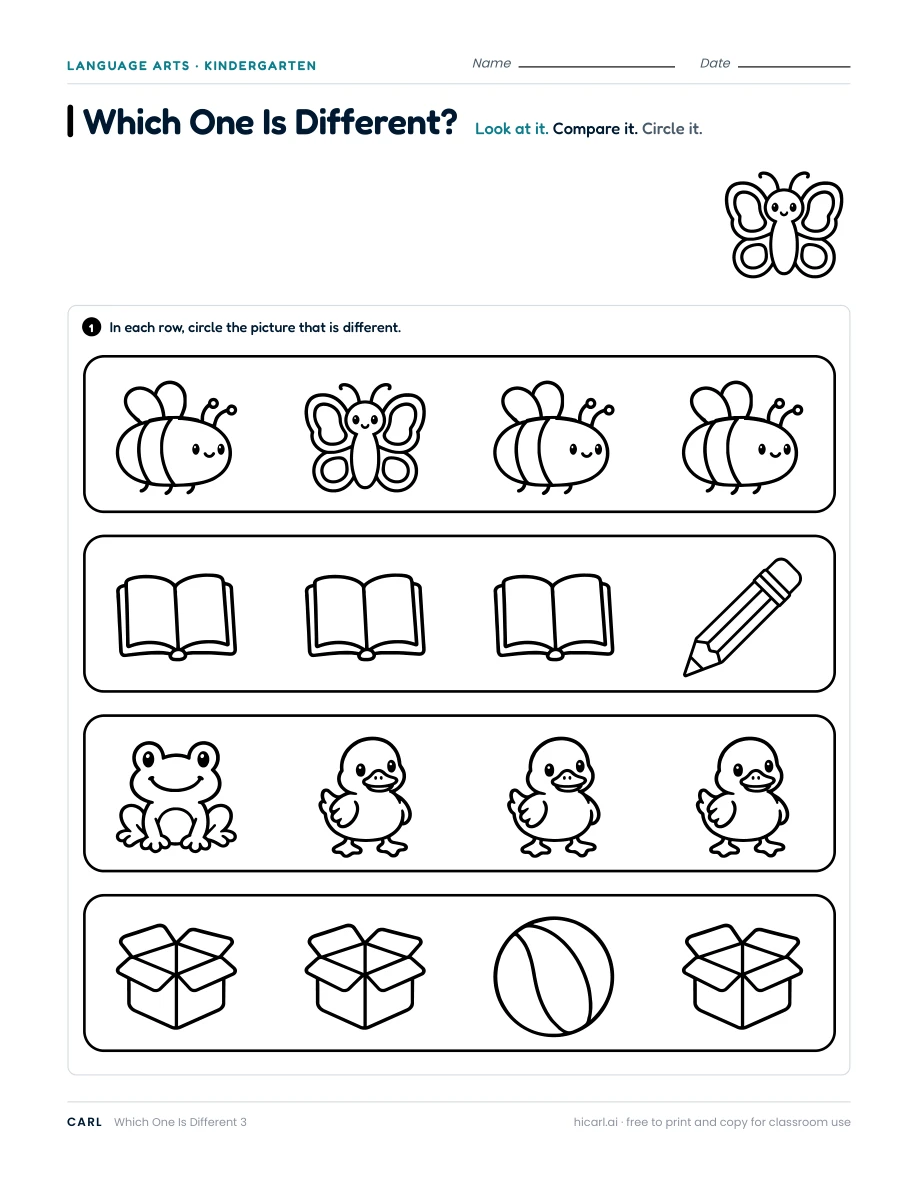 Which One Is Different? 3 — page 1 of 1