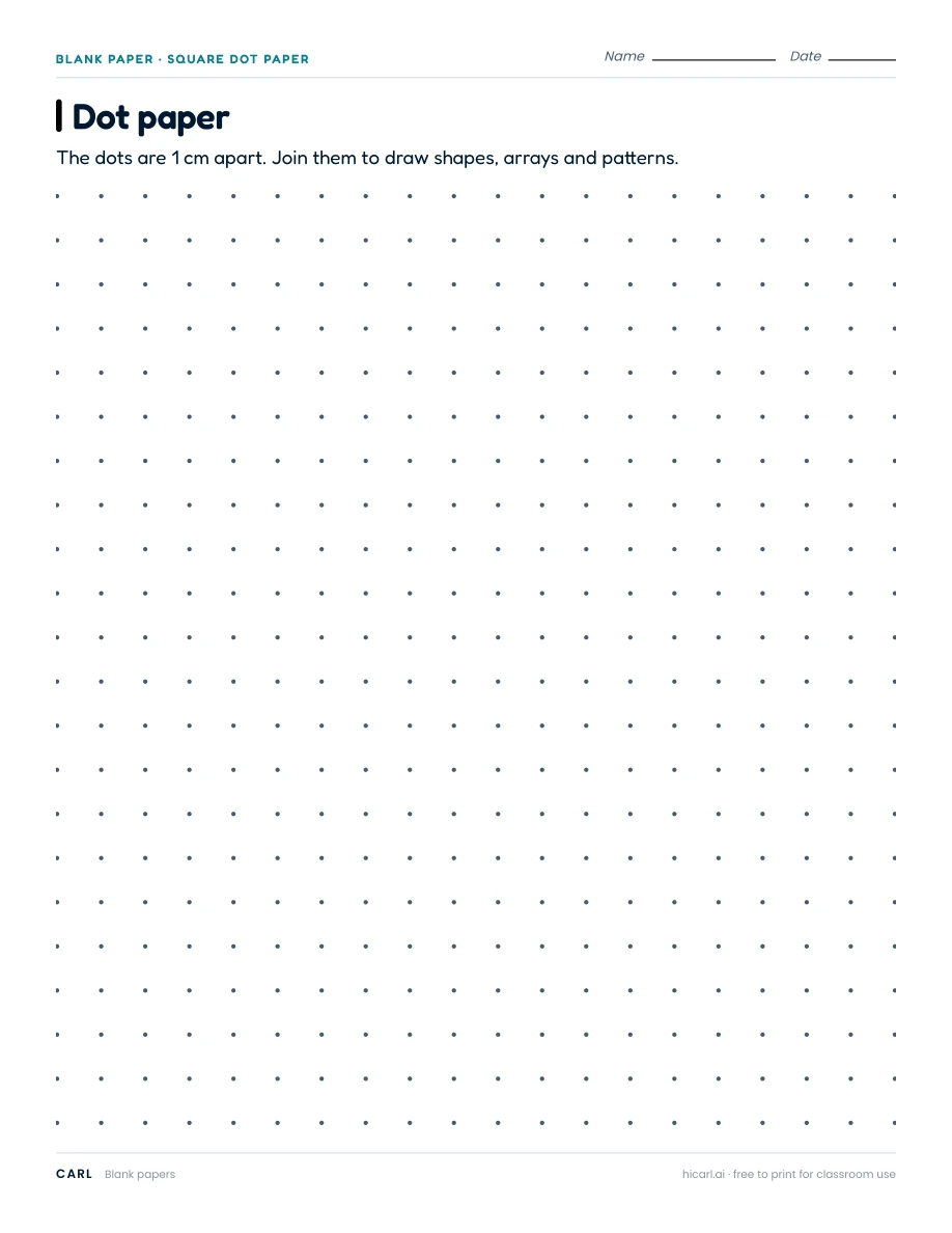 Dot paper preview