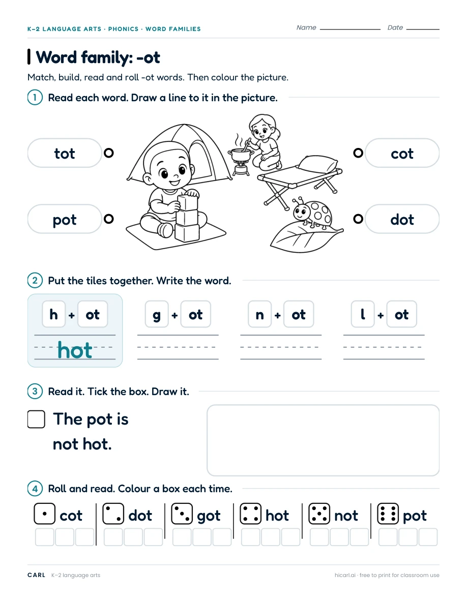 Word family: -ot preview