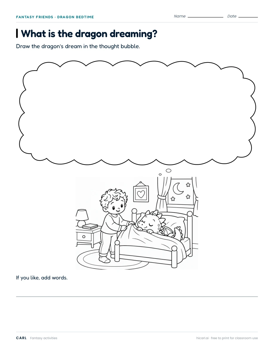 What is the dragon dreaming?, version 2 — page 1 of 1