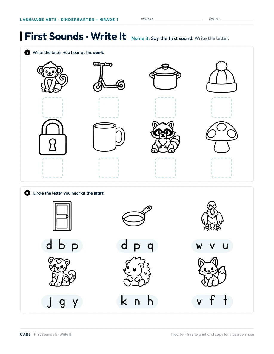 First Sounds 5 — page 1 of 1
