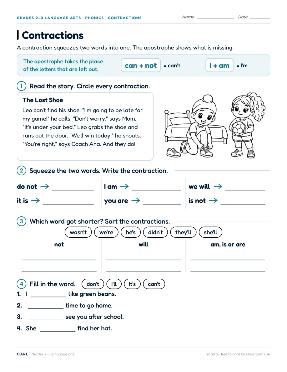 Contractions preview