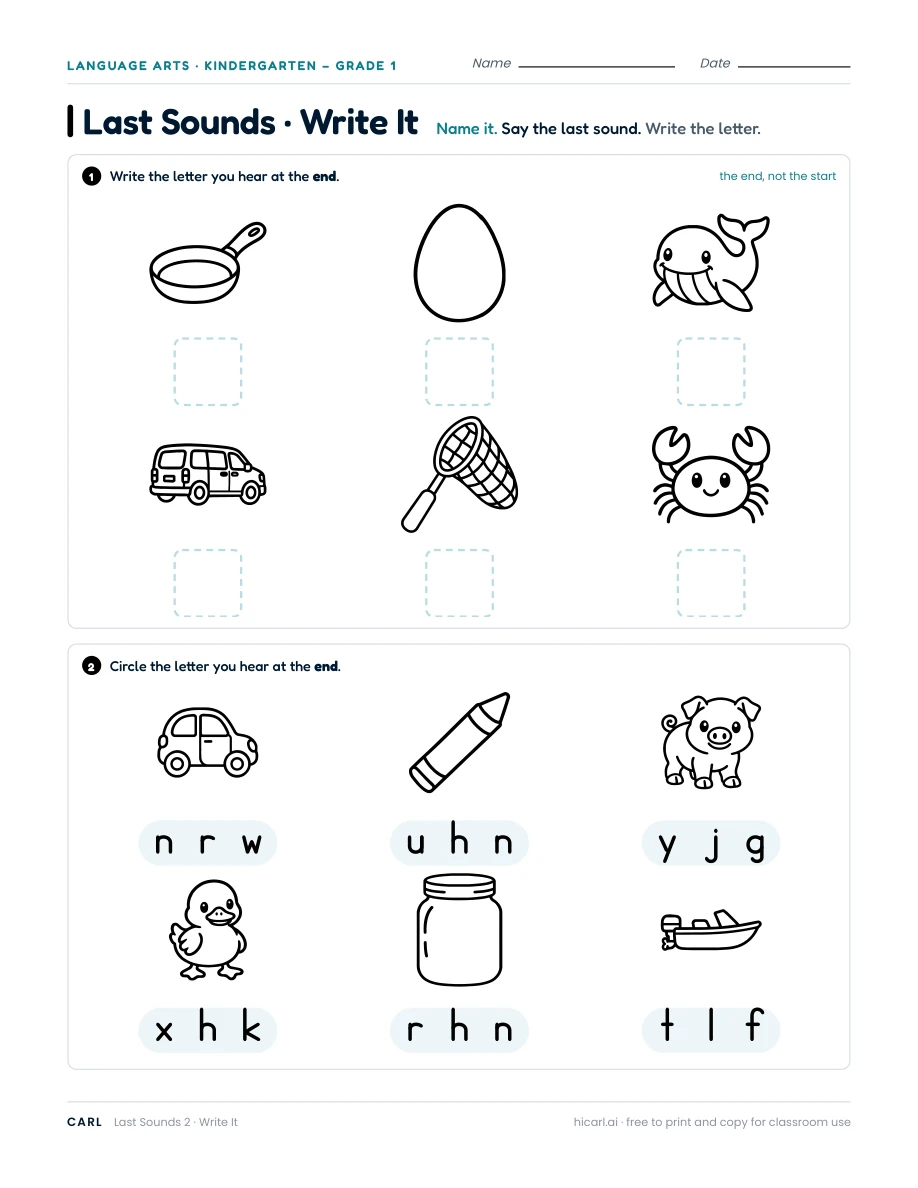 Last Sounds 2 — page 1 of 1