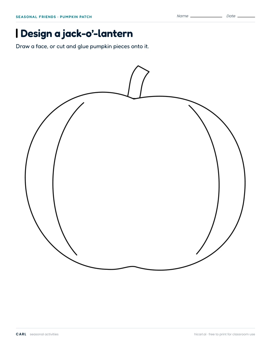 Design a jack-o'-lantern preview