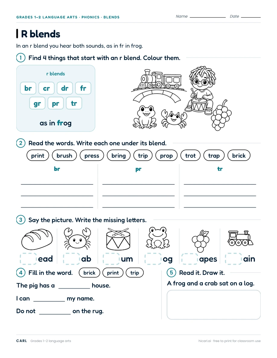 R blends preview
