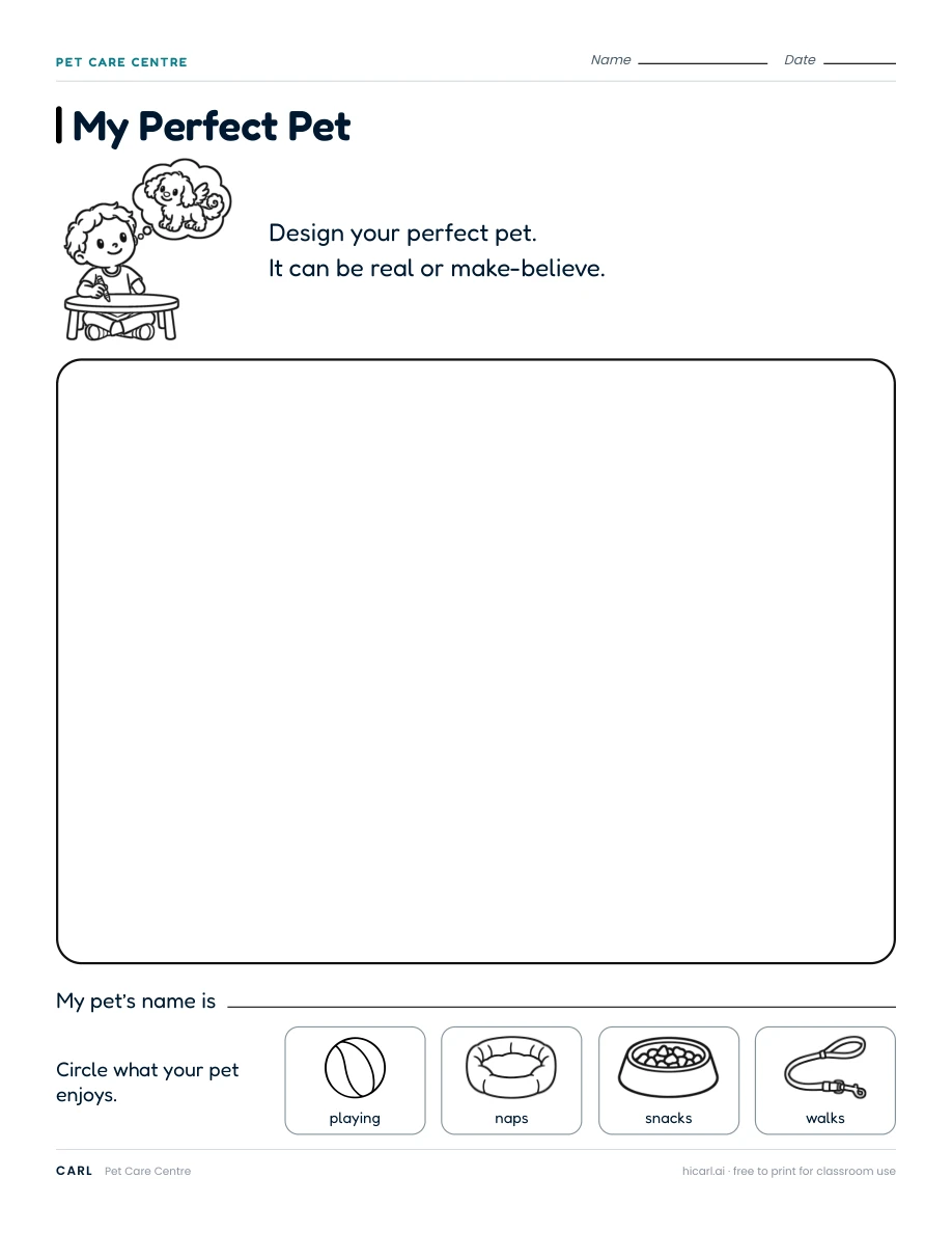 Pet Care Centre activities preview
