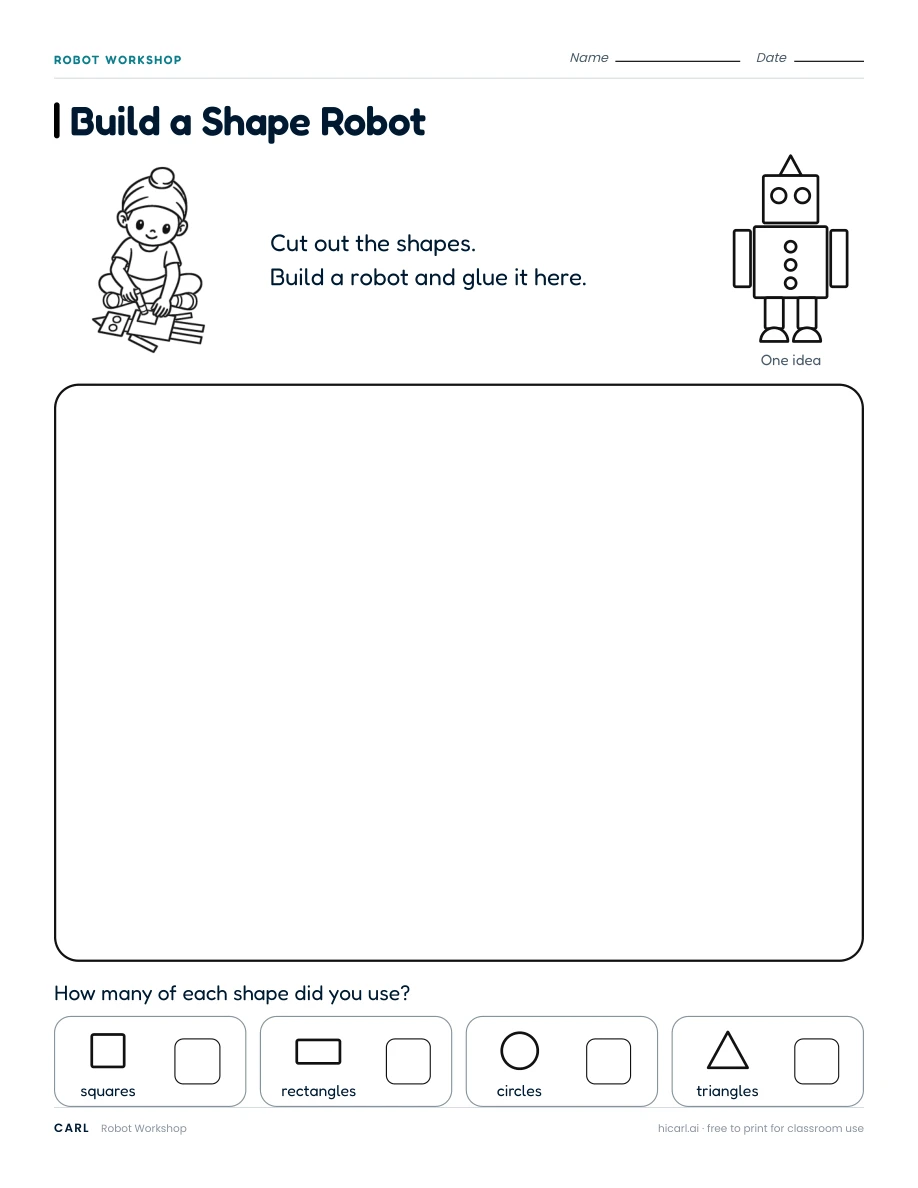 Robot Workshop activities preview