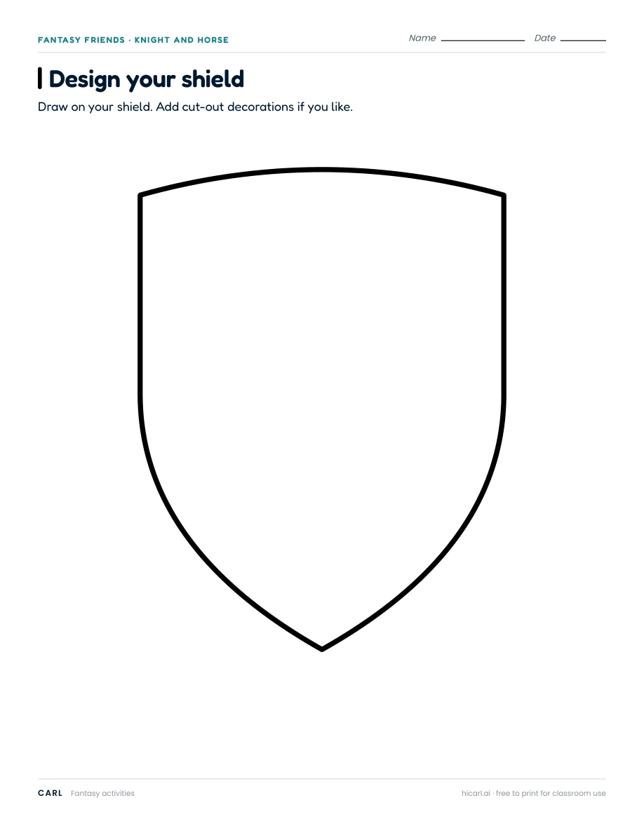 Design your shield — page 1 of 2