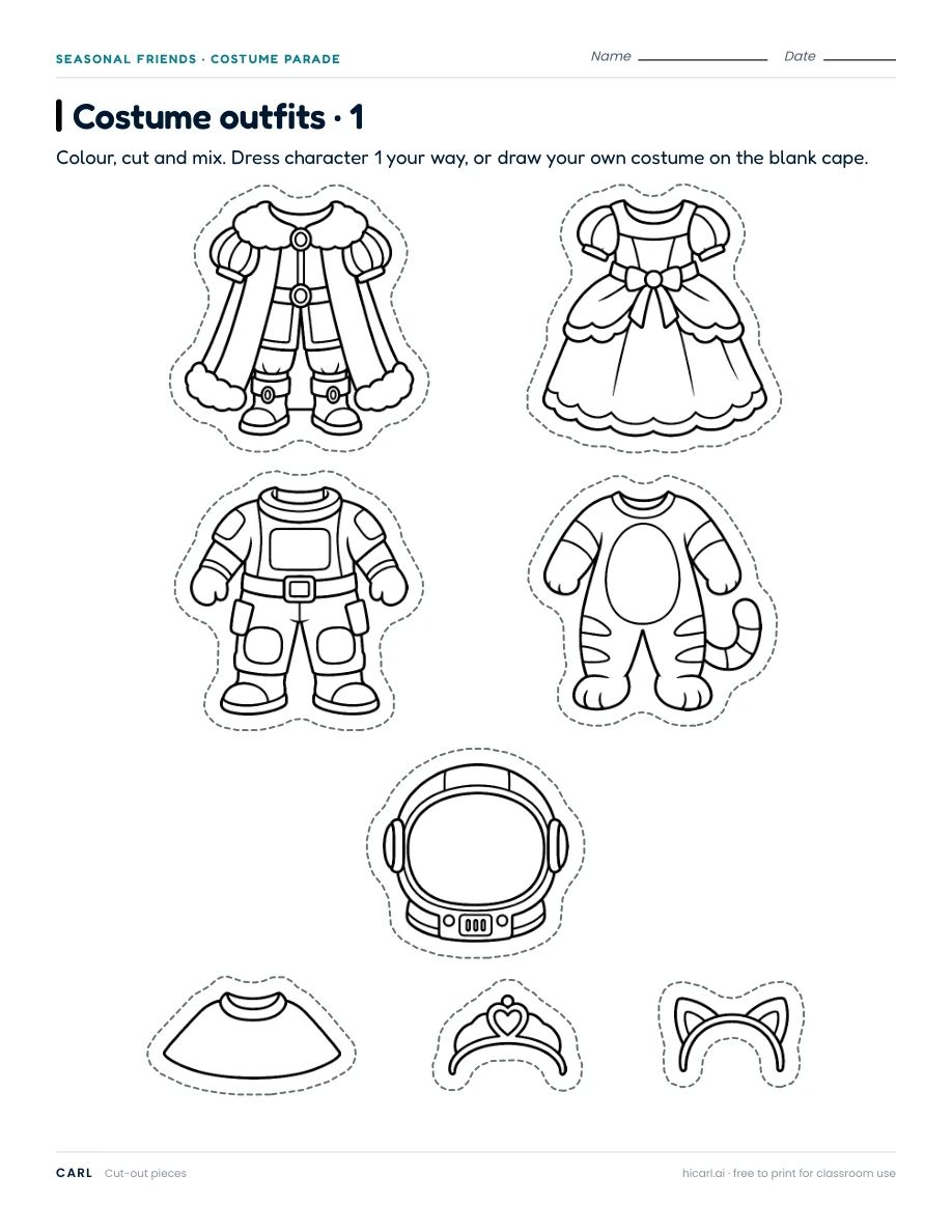 Design your costume 1 — page 2 of 2