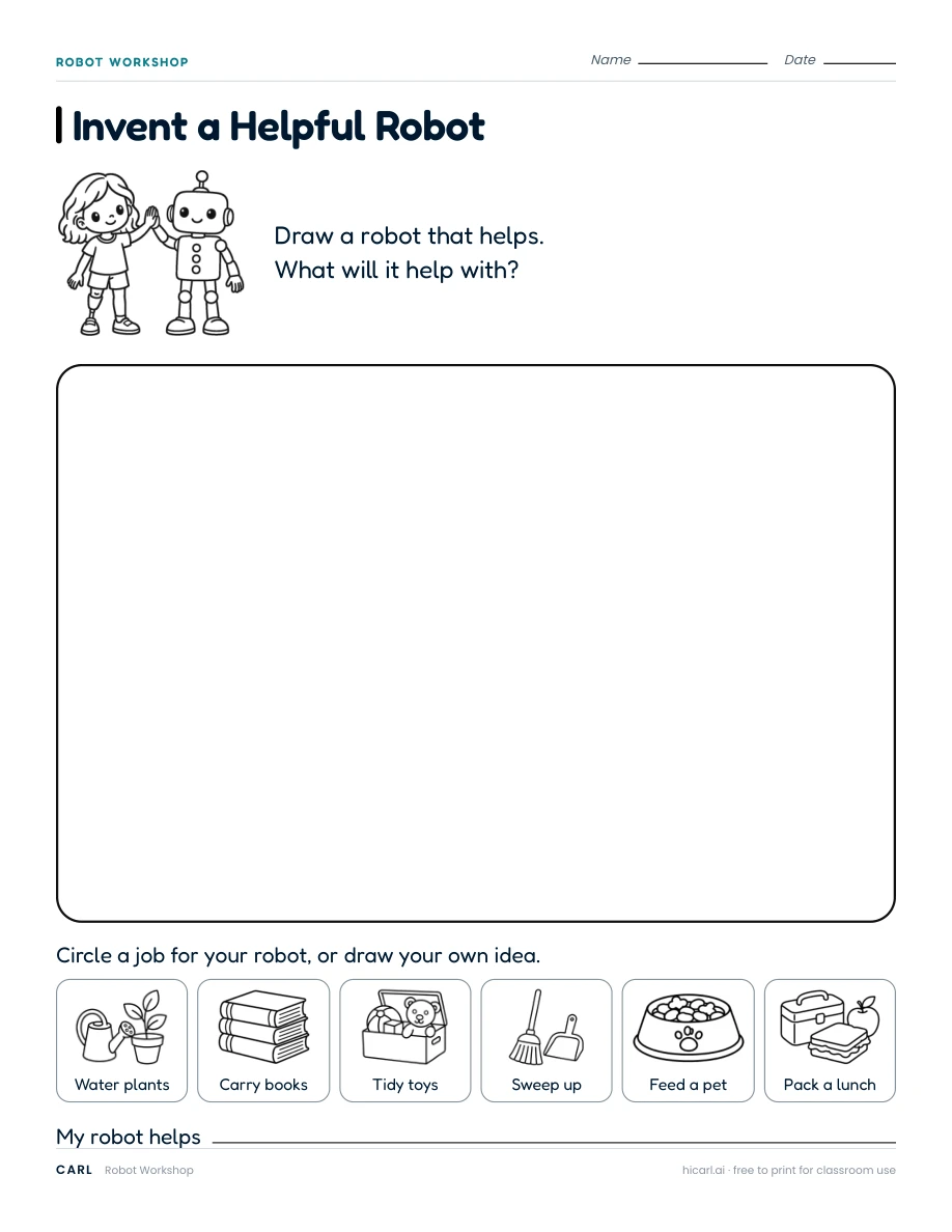 Robot Workshop activities preview