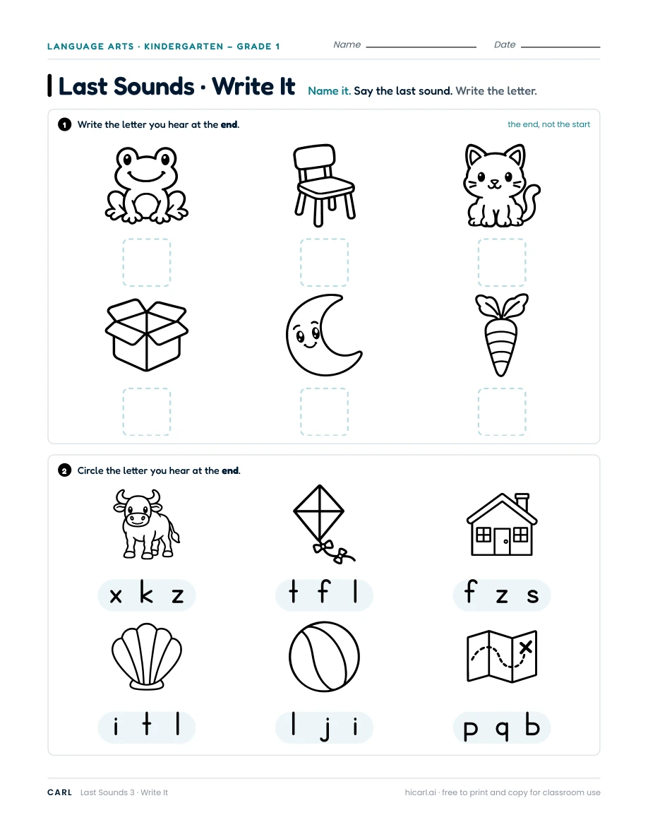 Last Sounds 3 — page 1 of 1