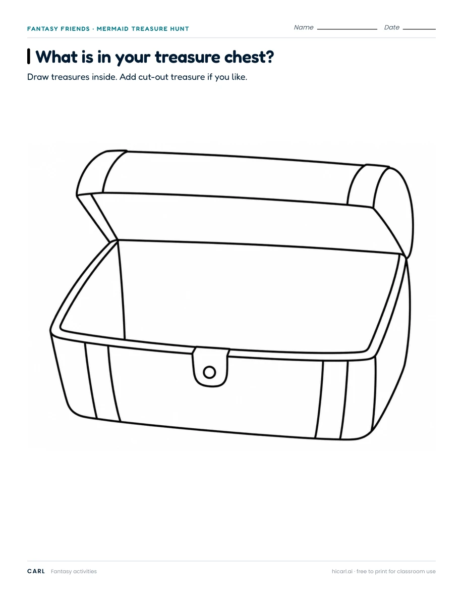 What is in your treasure chest?, version 1 — page 1 of 2
