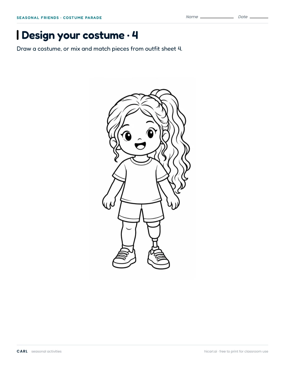 Design your costume 4 — page 1 of 2
