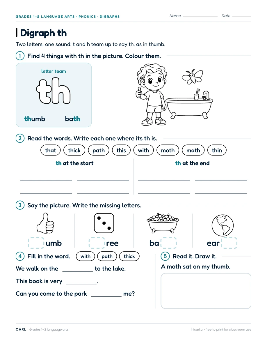 Digraph th preview