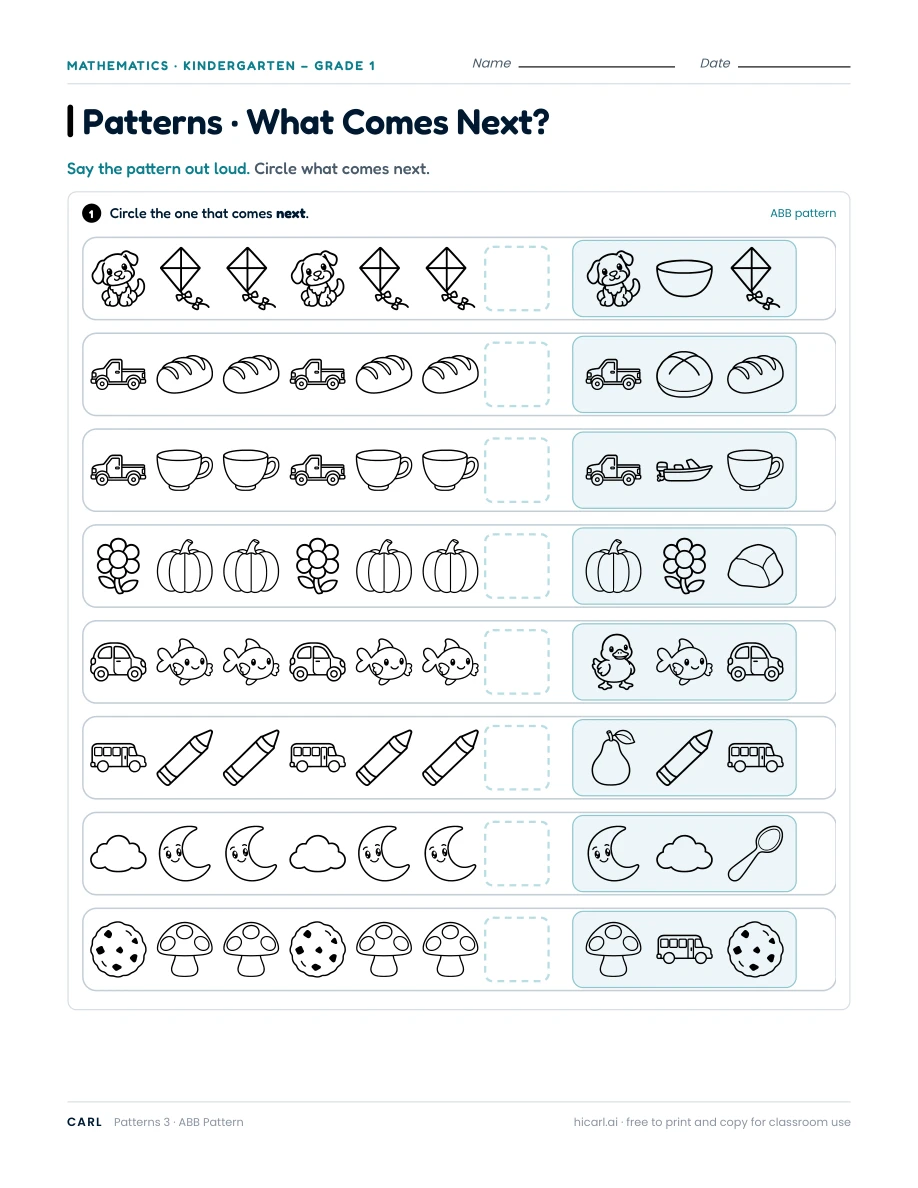 ABB Pattern worksheet — page 1 of 1