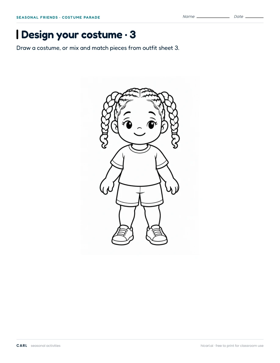 Design your costume 3 — page 1 of 2