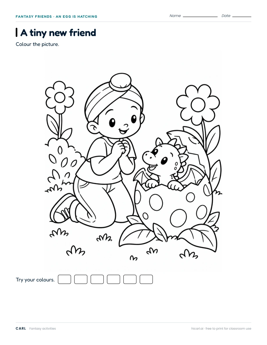 A tiny new friend, version 2 — page 1 of 1