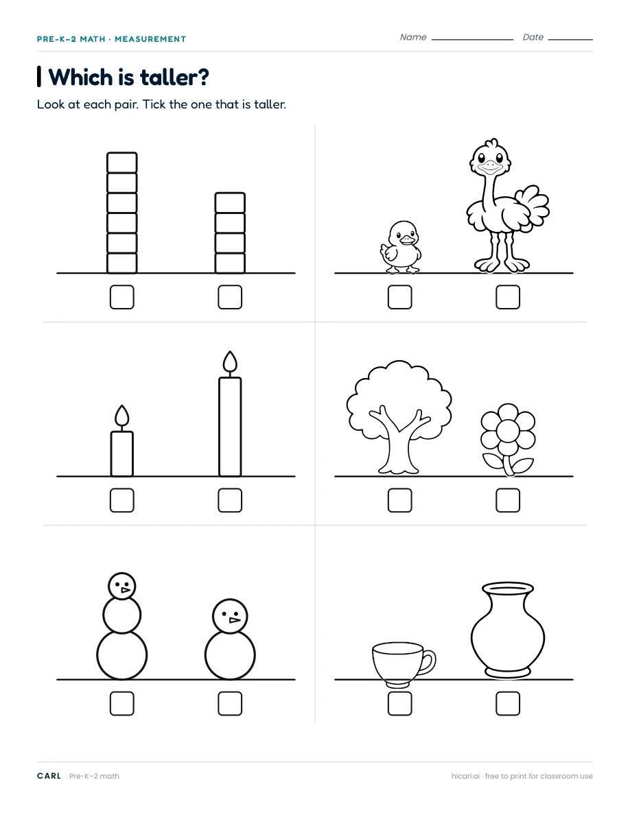 Which is taller? preview