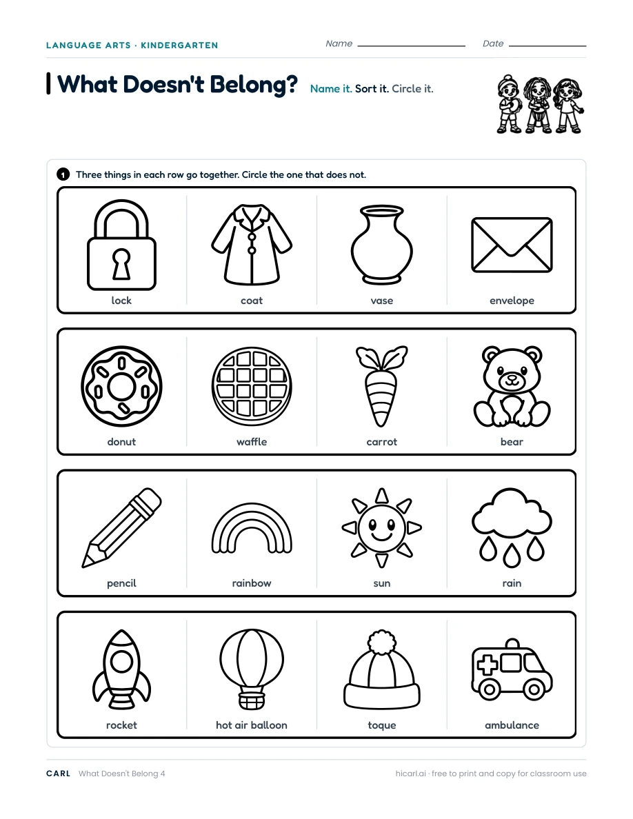 What Doesn't Belong? 4 — page 1 of 1